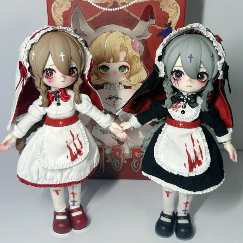 Nyssa Freakish Nightmares Series Blind Box Movable Doll 1/12 Point BJD Action Figure Surprise Desk Ornament Collection Toy Gifts