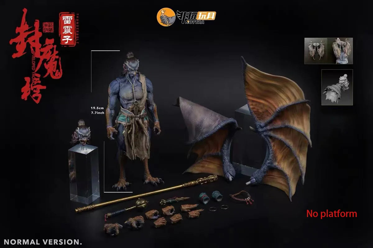 Nottaa Collection YM004 1/12 Scale The Demonic Subjugation List Thunder God Lei Zhenzi 6-inch Full Set Action Figure Soldier