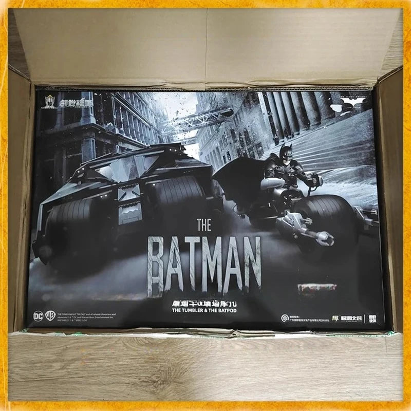 In Stock The Dark Knight Batman THE TUMBLER & THE BATPOD Assembling Movable Model 1/12  Batman:the Dark Knight Toys
