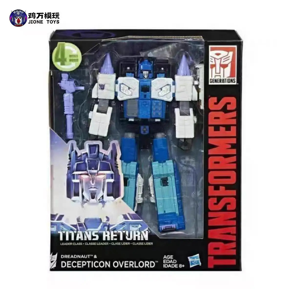 Original Hasbro Transformers Toys GENERATIONS TITANS RETURN DREADNAUT DECEPTICON OVERLORD Anime Figure Collection Toys
