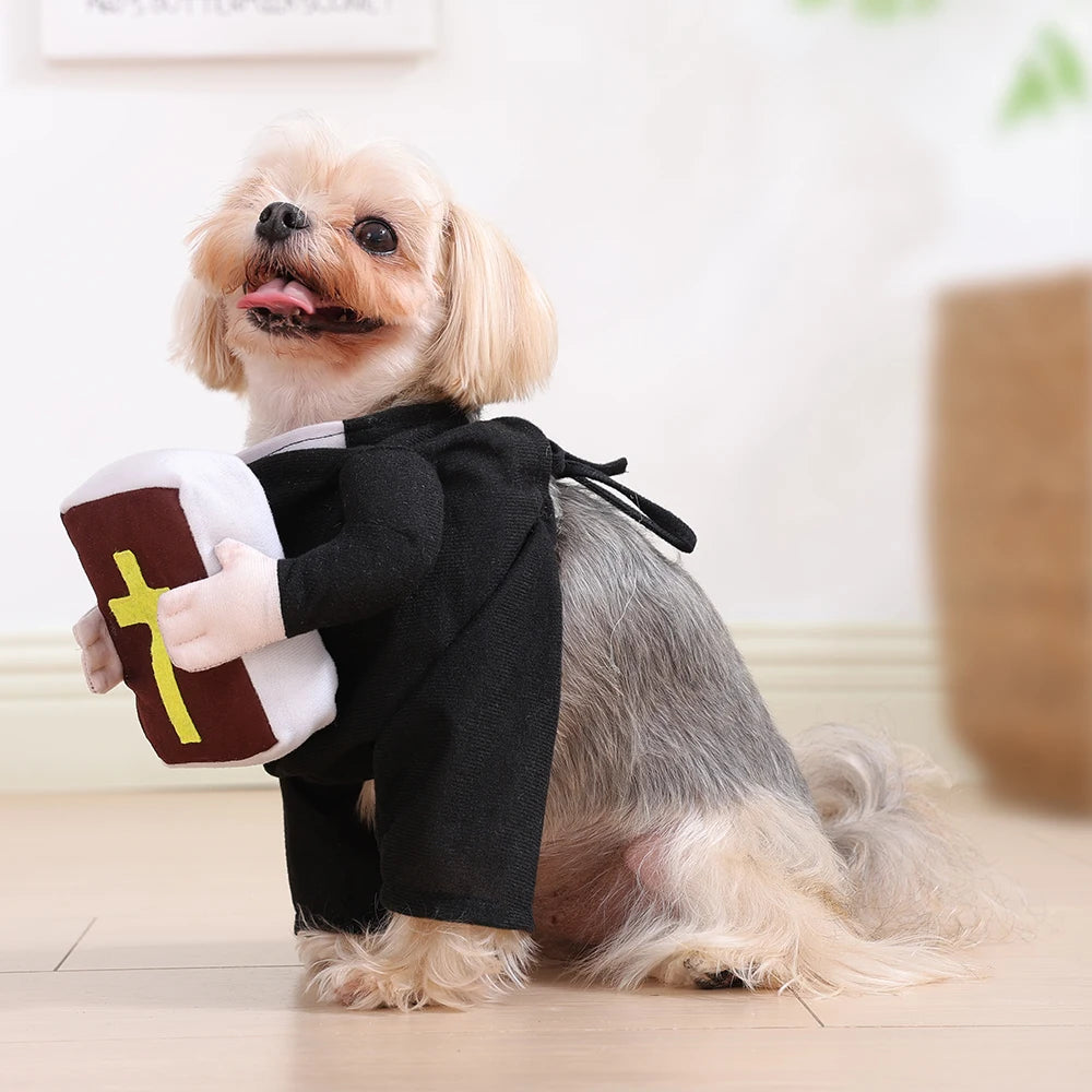Hunde-Cosplay-Kostüm, Haustier-Hundejacke, Halloween, süße Bibel-Hunde-Outfits, Party-Anziehkleidung, Kätzchen-Kleidung, Chihuahua, Mops-Kleidung