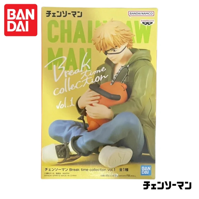 In Stock Bandai Original Banpresto Break Time Collection Vol 1 Chainsaw Man Denji Action Figure Model Doll Brand New Boxed