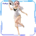 In Stock FuRyu Original Genuine Super Sonico Trio-Try-iT Figure White Chinese Dress Ver. Cheongsam 21cm Collections Model Toys