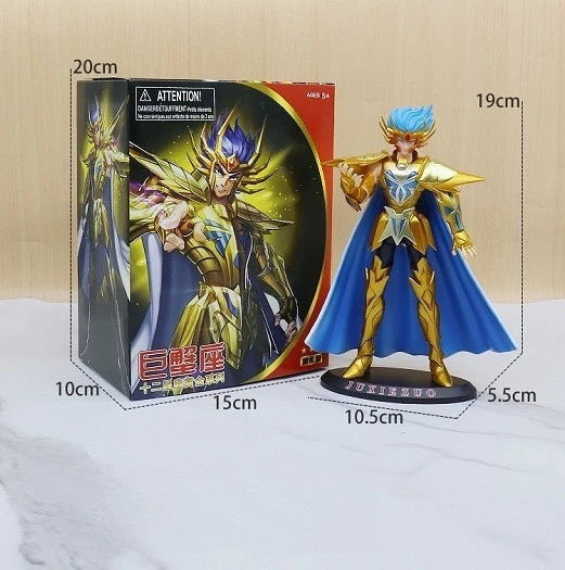 Anime Saint Seiya gold saints Statue model Desktop decoration GK Collection handmade model PVC material.toy gift kid