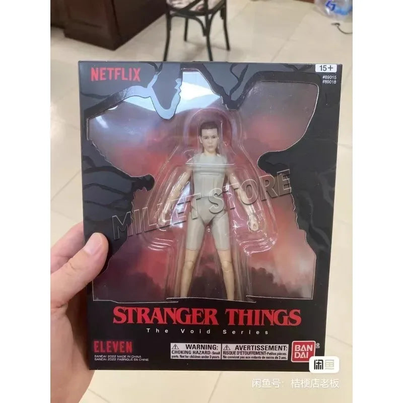 Bandai Movable 11-inch Netflix Stranger Things Big Devil Piranha Anime Model Toys for Boys Gifts Original Box