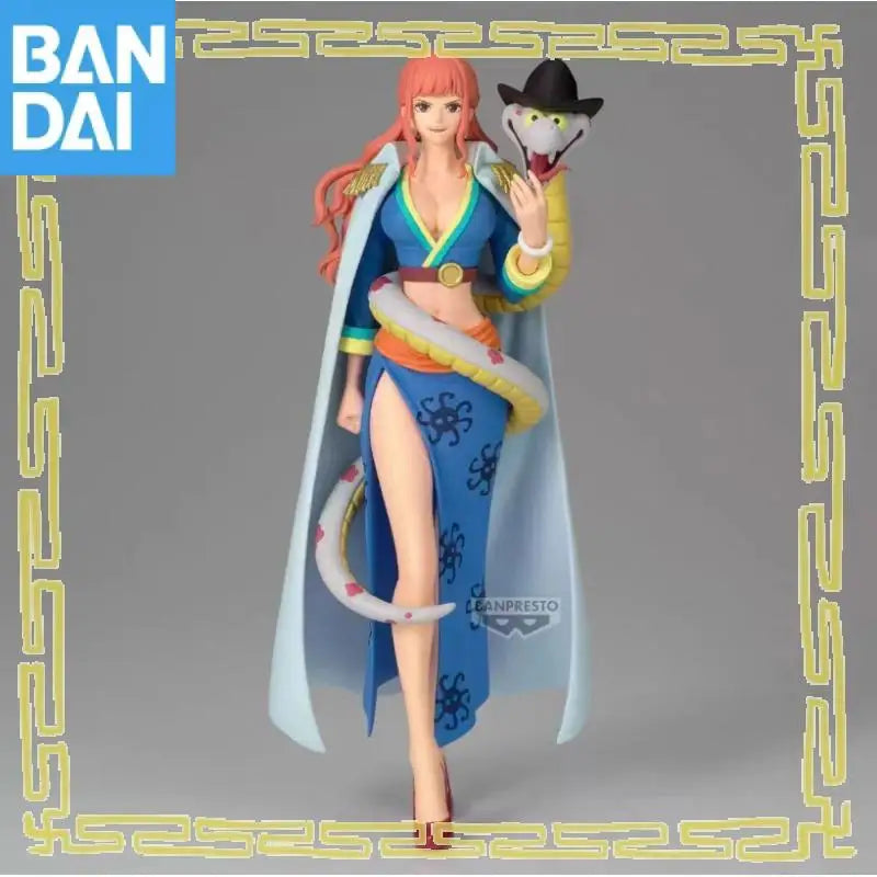 Genuine Bandai Namco Banpresto One Piece Battle Record Collection Gloriosa Pvc Figure Model Collector Desktop Ornament Toy Gift