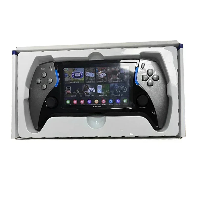 40000+Game in Your Pocket New Project X Portable Pocket Video Game Console 128G 4.3” IPS Screen Dual Speaker Stereo Support PS1