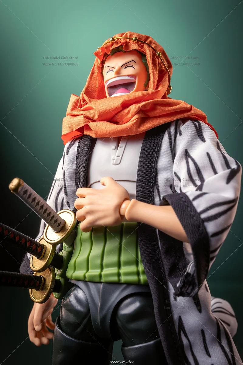 1/12 Scale Male Clothes Religious Cloak One Piece Roronoa Zoro Swordsman Japanese Anime For SHF 6-inch Action Figure Soldier