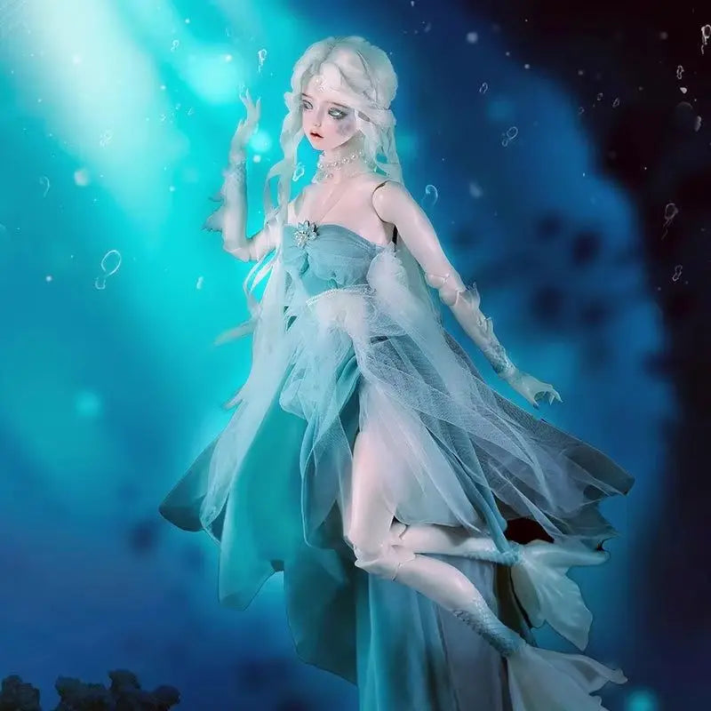 3 Points Bjd Doll Hera Mermaid Mother Hera Figure Doll Handmade Makeup Xaga Dragon Delicate Mermaid Doll Collection Model