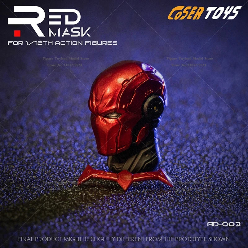 COSER VTOYS 1/12 Red Hood Solider Head Sculpt Classic Comics Villain Clown Predecessor Carving Model For VTOYS 6" Male Body