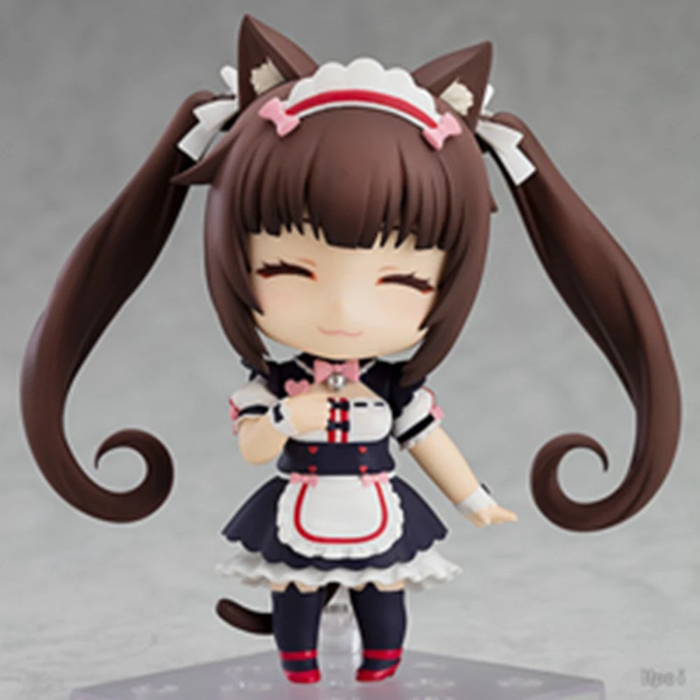 10CM Anime NEKOPARA Figure OB11 #1238 Chocolates Vanilla Action Figure Cat Style Model PVC Static Toys Gift Doll Cat Maid