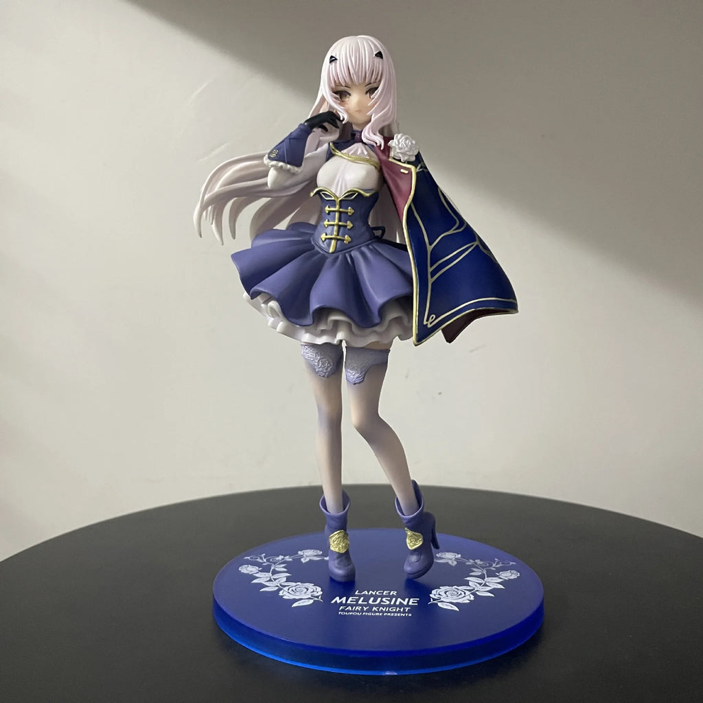 21 см Фея Рицар Ланселот/Мелузин Fate/Grand Order 1/7 Момичета Аниме Момиче PVC Фигурка Играчка за възрастни Колекционерски Модел Кукла Играчка