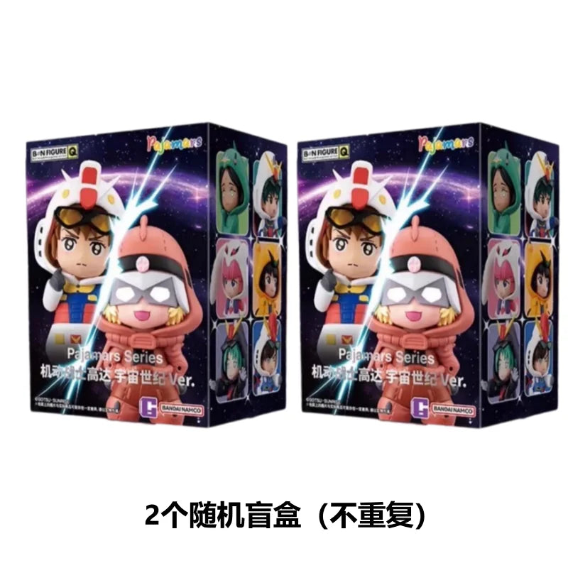 NEW Bandai BNFIGURE Q Pajamars Figure Toy Mobile Suit Gundam Universe Century Figure Doll Suit Second Generation Blind Box Gift