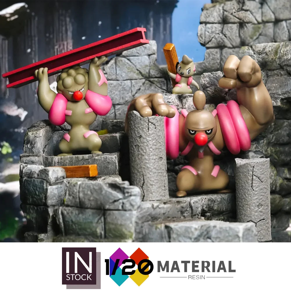 [In Stock]1/20 Resin Scale World [FT] – Timburr & Gurdurr & Conkeldurr