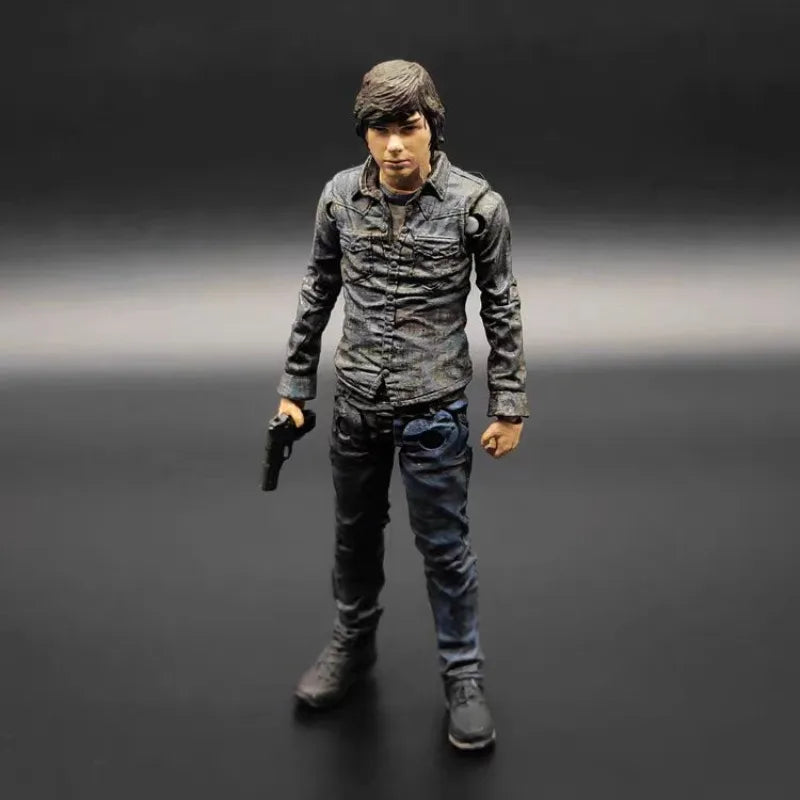 Genuine Bulk 5 Inch Action Figure Rick Grimes Morgan Jones Andrea Pvc Anime Model Collectible Toy