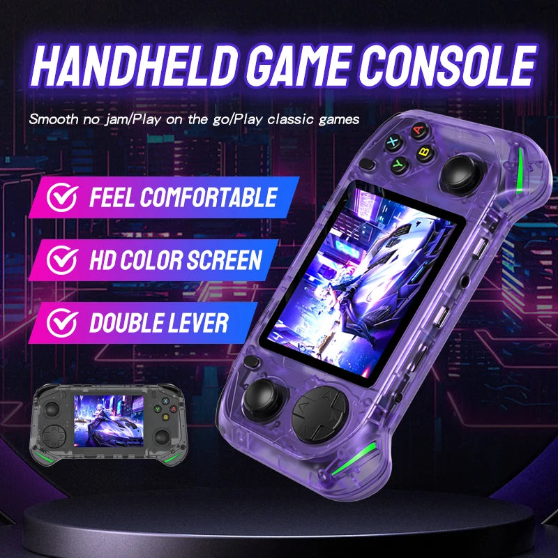 Neue RX6H Open Source Retro Handheld-Videospielkonsole mit 3,5-Zoll-IPS-Bildschirm, tragbarem Linux-System und 128 GB Spielespeicher