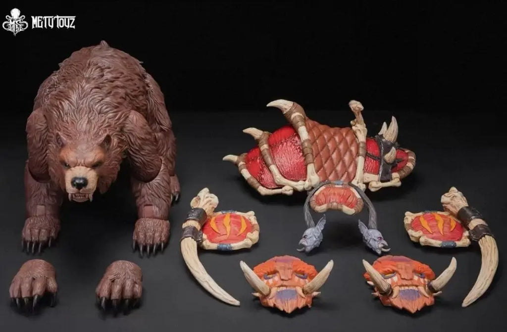 In-stock Metoys Warcraft-themed Zul'Aman Battle Bear Armor Model Set 1/12 Action Figure 34cm Collectible Gift