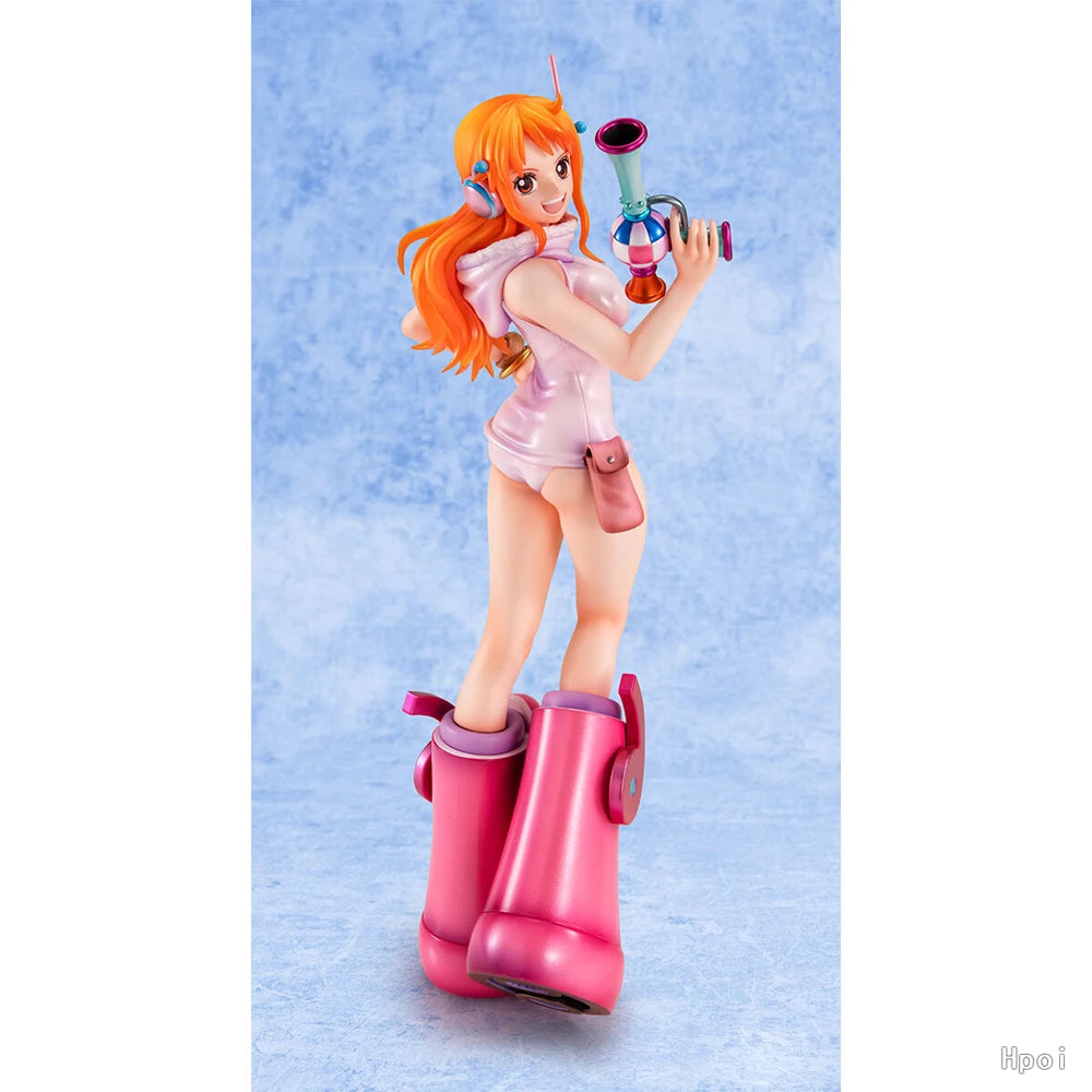 100% Genuine MegaHouse Portrait.Of.Pirates "Evolutionary History JEWELRY.BONNEY NAMI Handmade Model Anime Character Figurines