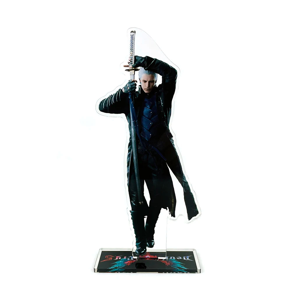 Devil Cry 5 Vergil DMC Acryl-Aufsteller Figur Modell Tellerhalter Tortenaufsatz Anime