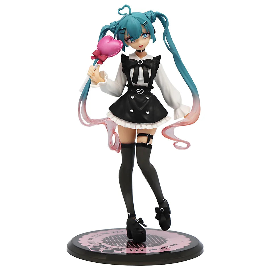 21 cm Sexy Girl Miku Anime Figur Mode Subclture Miku Actionfigur Weihnachtsgeschenk PVC Sammlung Modell Puppenspielzeug