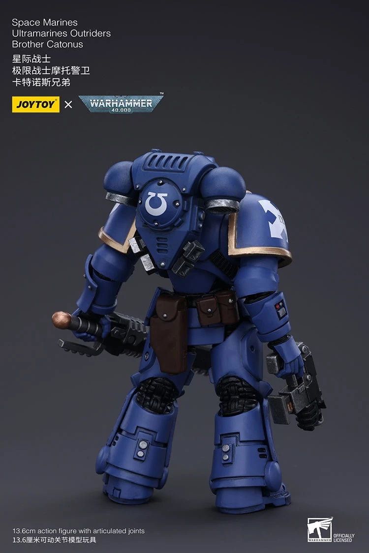 JOYTOY Warhammer 40000/40k Space Marines Ultramarines Outriders Brother Catonus Action Figure Doll Decoration Collection Model