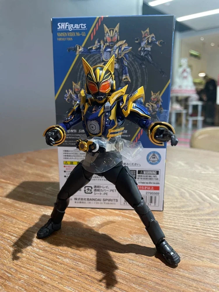 Bandai In Stock 14cm Limited Shf Kamen Rider Geats Nago Fantasy Form Collectible Action Figure For Adult Collection