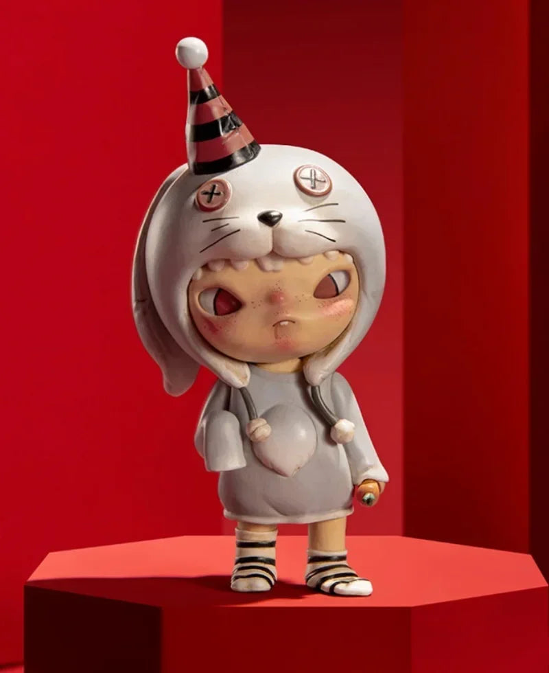POP MART Drei, Zwei, Eins! Frohes chinesisches Neujahr Serie Blindbox Spielzeug Mode Anime Actionfigur Überraschung Mystery Box Puppen