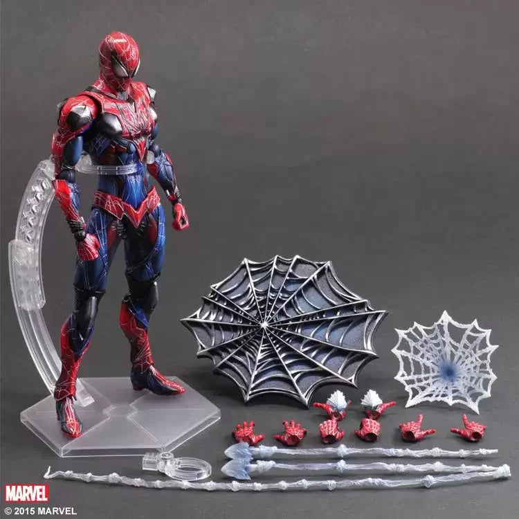 Marvel Spider-Man Articulated Action Figure With Interchangeable Hands Web Parts For Desktop Decor Marvel Comic Fans