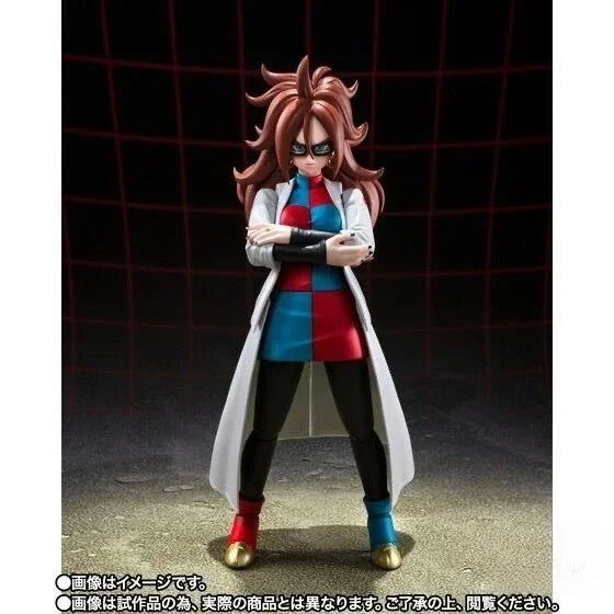 In Stock Bandai SHF SH Figuarts  Android 21 Lab Coat No.21 Anime Figure Model Collection Toy Gift