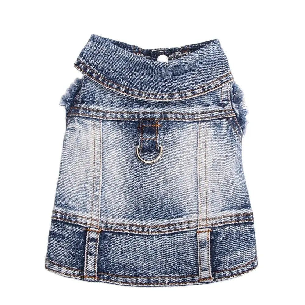 Hunde und Katzen Jeans Mantel Jacke Abschleppbar Denim Weste Katze Welpen Frühling/Herbst Kleidung Bekleidung