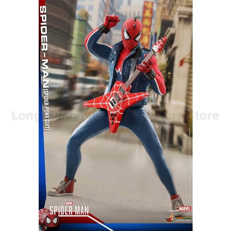 In Stock HT 1/6 VGM32 PS4 Game Version Spider-Man Spider-Man Punk Suit Action Figure Model Gift Collection
