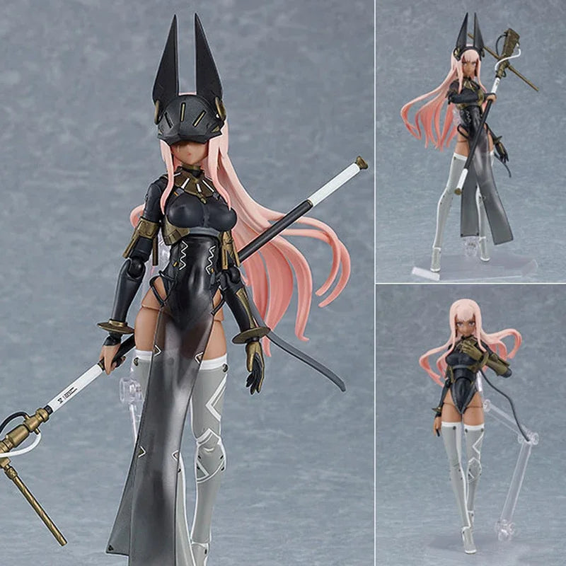 #621 Figma FALSLANDER Samurai Anime Girl Figure Lanze Reiter/Ronin/Hemet Nethel Action Figure Collectible Model Doll Toys 15cm