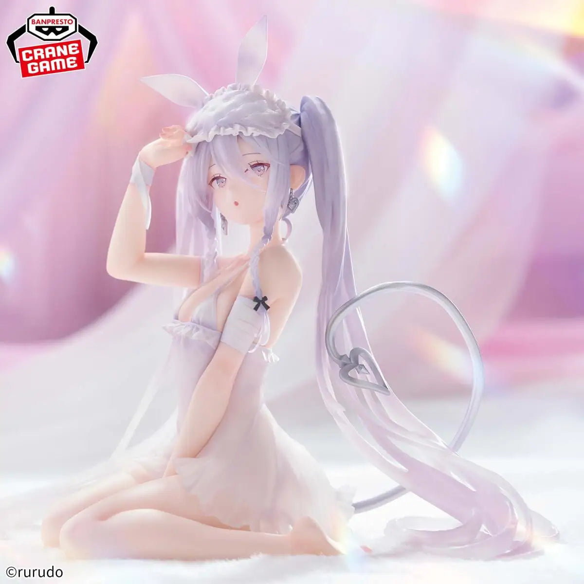 BANDAI Original Boxed Rurudo ESPRESTO-Sleepy Bunny Eve Action Figures Girl Model Toys Besktop Decorate Collection Birthday Gifts