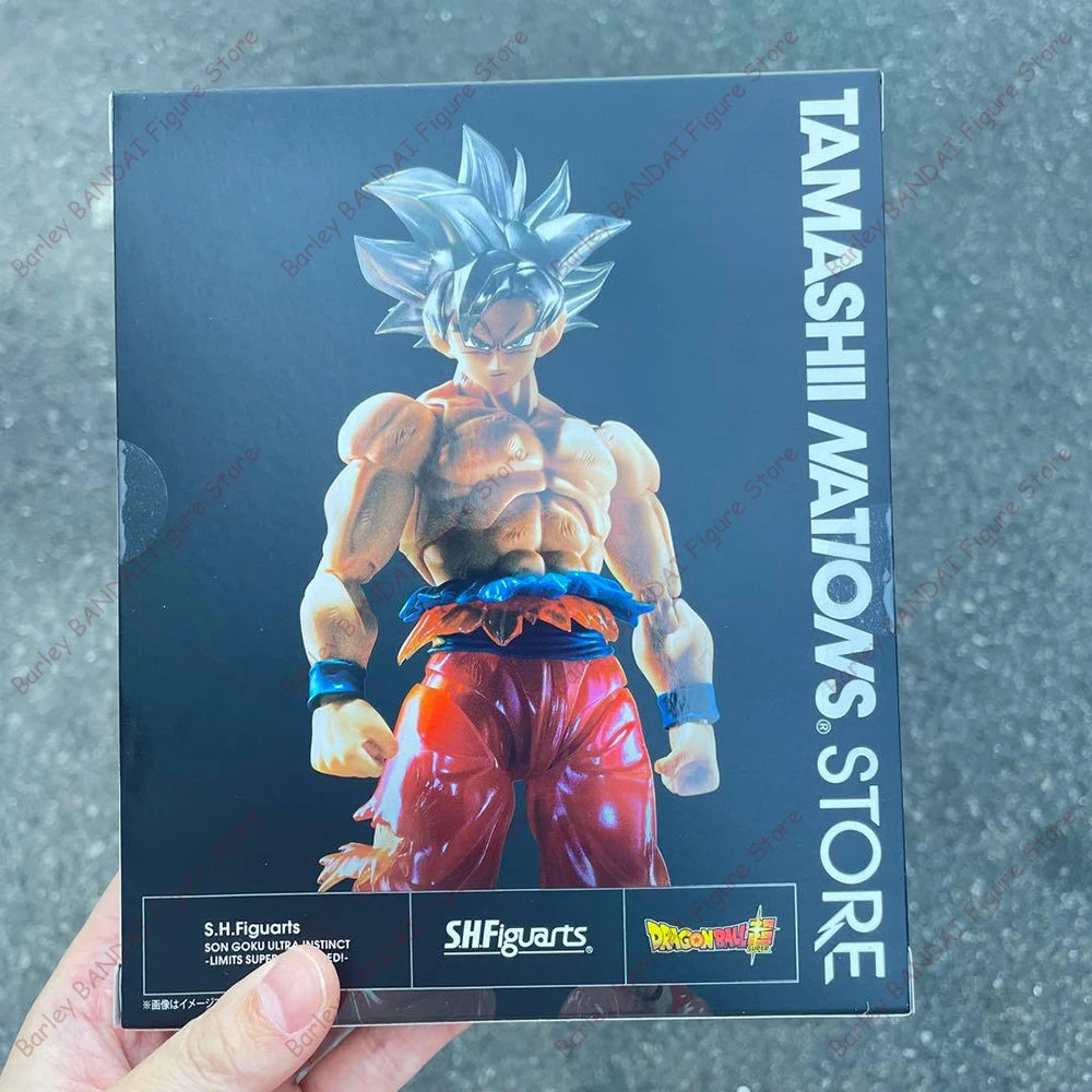 BANDAI TNT Exclusive S.H.Figuarts SON GOKU Ultra ULTRA INSTINCT Breaking Through the Limits! Anime Action Figures Model Gifts