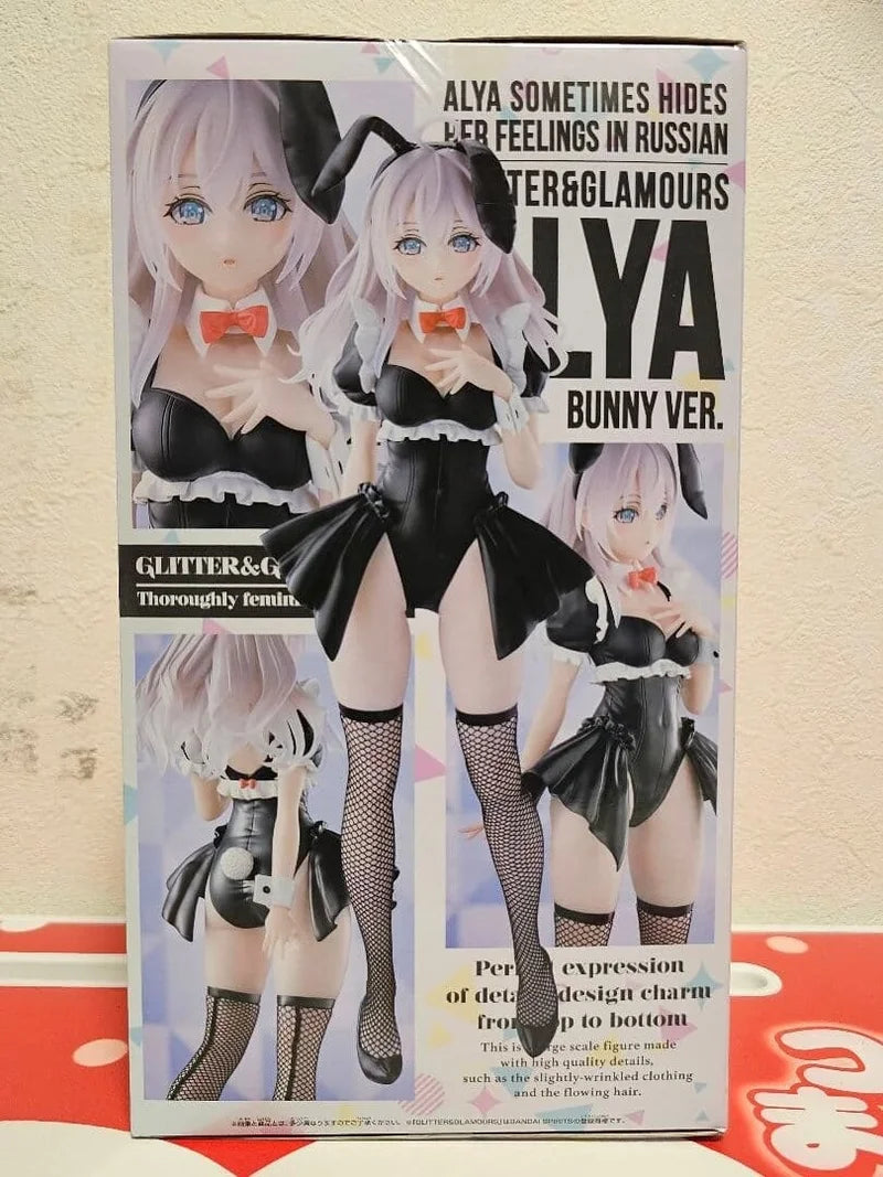 Original BANDAI Banpresto Alya Sometimes Hides Her Feelings in Russian Alisa PVC Anime Figures Action toy