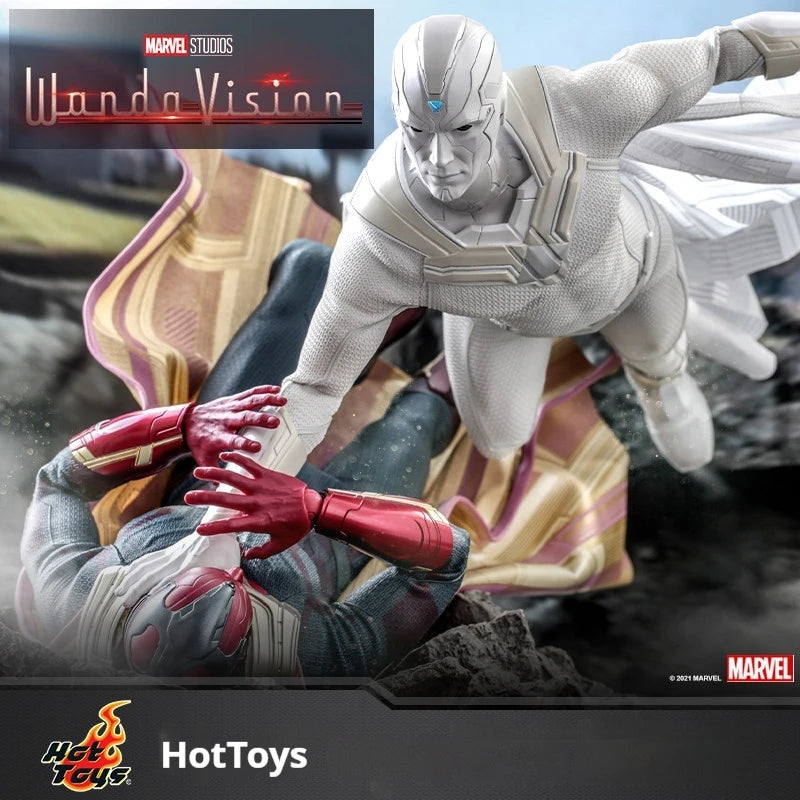 HotToys White Vision 1:6 Collectible Action Figure Premium Poseable Model from WandaVision Gift for Adult Collectors
