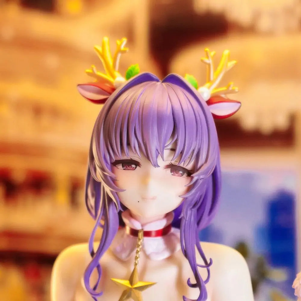 Succubus Homestay Sakuma Shiori Pantyhose Christmas Costume 27cm Sexy Movable PVC Figure Anime Girl Favorite Table Model Toy