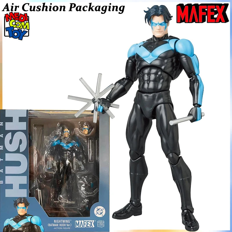 MEDICOM TOY Genuine MAFEX Series Hush Batman Joker Super STEALTH Dark JUMPER Female Hunter Nightwing Action Figures Model Toys