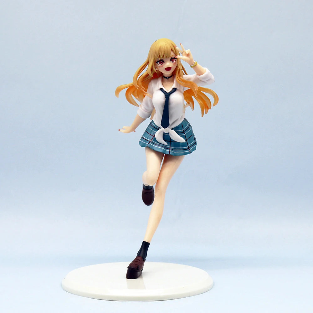 18cm My Dress-Up Darling Marin Kitakawa Uniform Kaiyu Kitagawa Anime Figure Toys Pvc Model Collector Birthday Gift