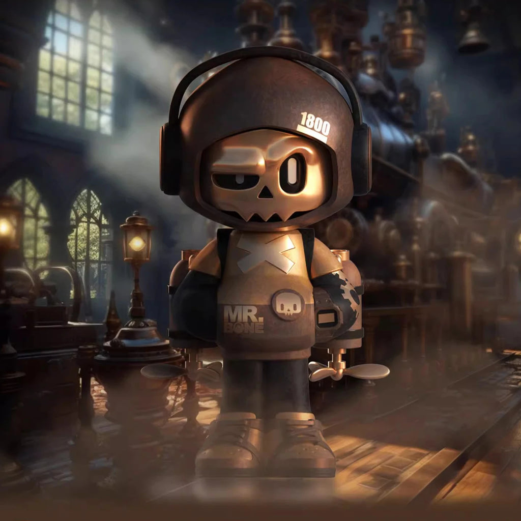 Mr.Bone Mini 2 Generation Time Traveler Series Caixa Caja Dolls Gift Anime Action Figure Toys Desktop Ornament