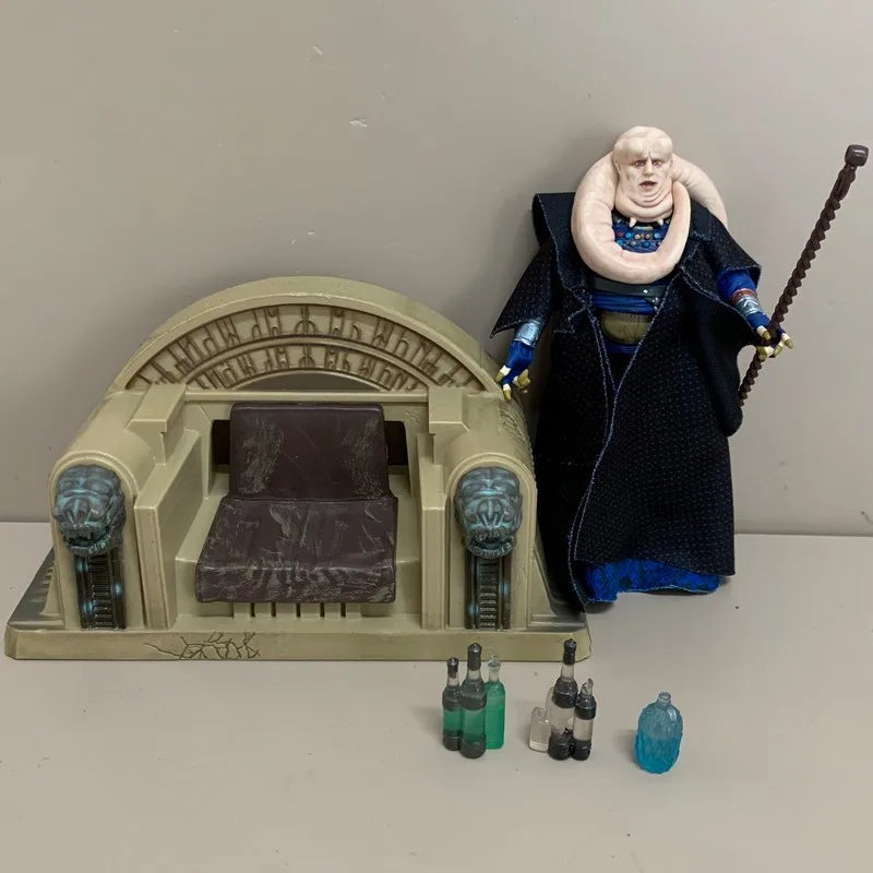 3.75'' Star WarsThe Vintage Collection Kenner Bib Fortuna w/ Staff Accessory Tatooine Throne Room Jointed Action Figures Toy