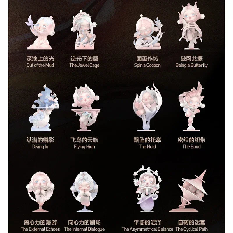 POP MART SKULLPANDA Die Paradox-Serie Blind Random Box Spielzeug Anime Actionfigur Caixa Surprise Mystery Box Puppen Mädchen Geschenk