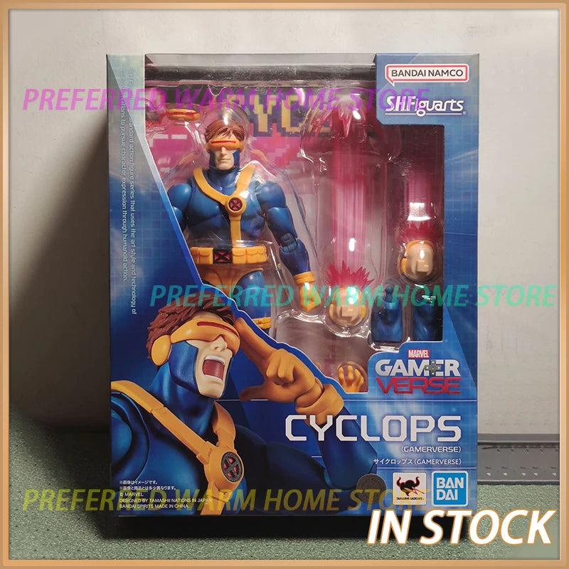 In Stock Originate BANDAI SHF CYCLOPS(GAMERVERSE) Movable Model Toys S.H.FIGUARTS Scott Summers X-men