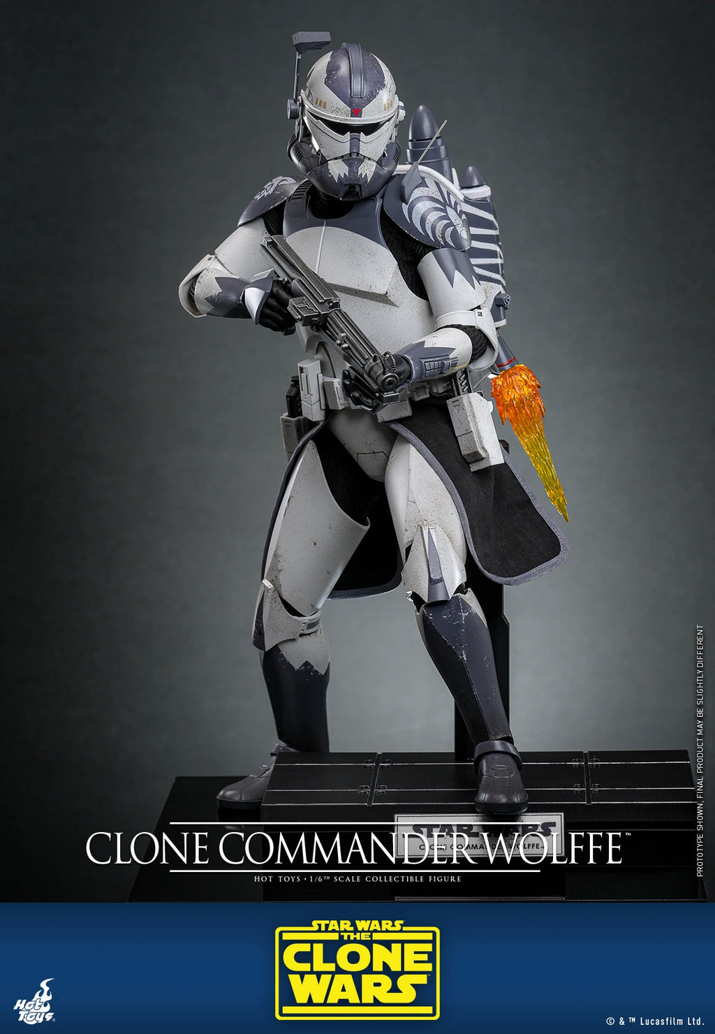 In Stock HotToys TMS141 Star Wars Clone Commander Wolffe 1/6 Soldier Figure Animation Action Figure Toy Gift Model Collection
