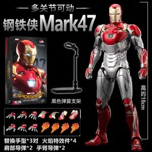 Marvel MK38MK33MK35 Iron Man Moveable Model Toy Non-Luminous Collectible Figure Birthday Gift For Boys Action Figure Collectible