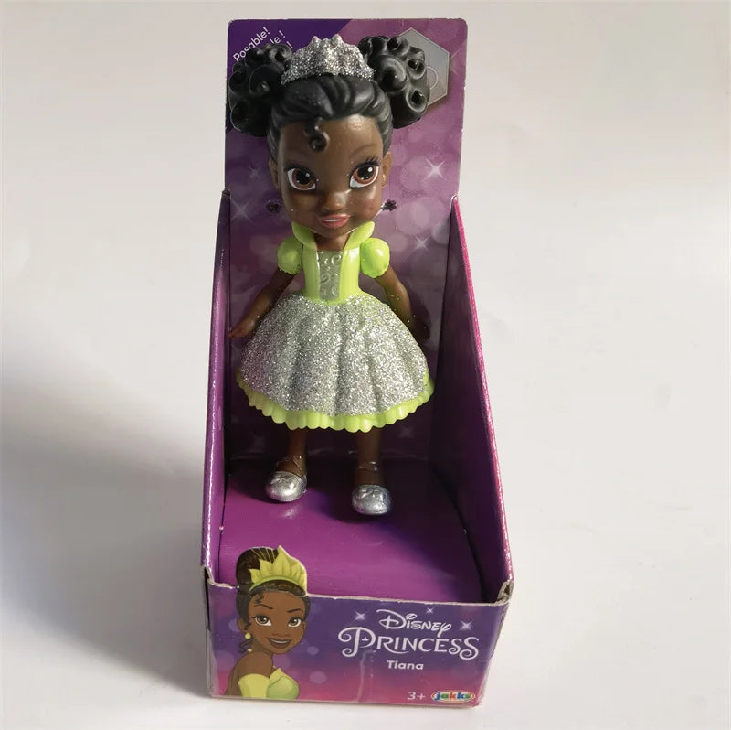 New Hot Disney Princess Miniature Doll Model Rapunzel Ariel Snow White Poseable Cute Anime Action Figure Model Frozen Gift Toy