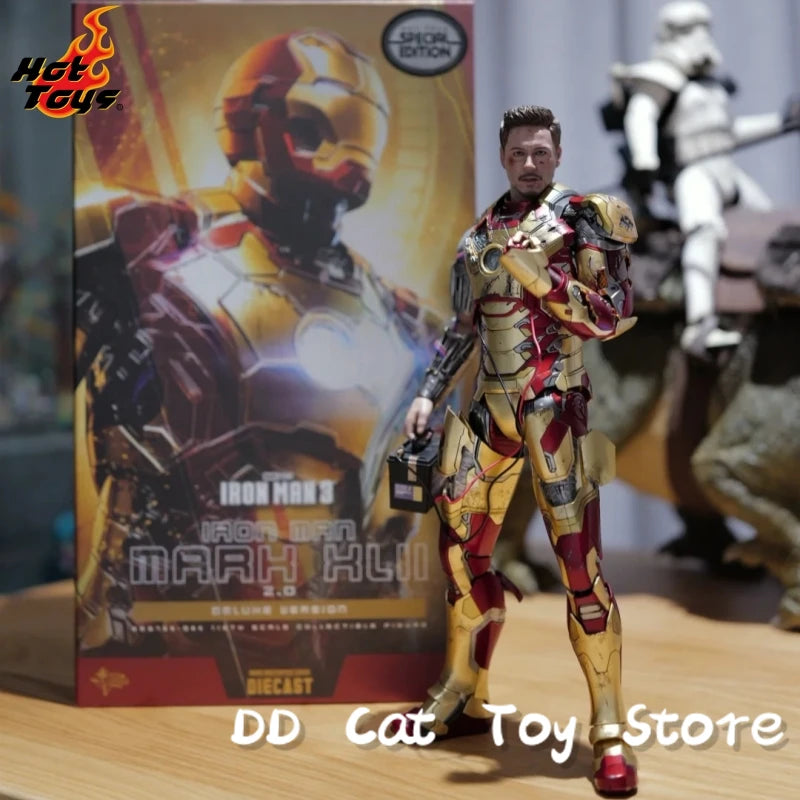 In Stock Genuine Hottoys Ht 1/6 Mms758 Mms759 Iron Man 3 Mark XLII Mk42 2.0 Alloy 12inch Scale Collectible Action Figure Toy