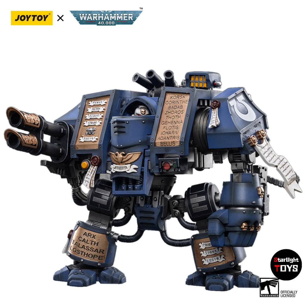 JOYTOY 1/18 Action Figure Warhammer 40K Space Marines Uitramarines Venerable Dreadnought Model Toy Gift