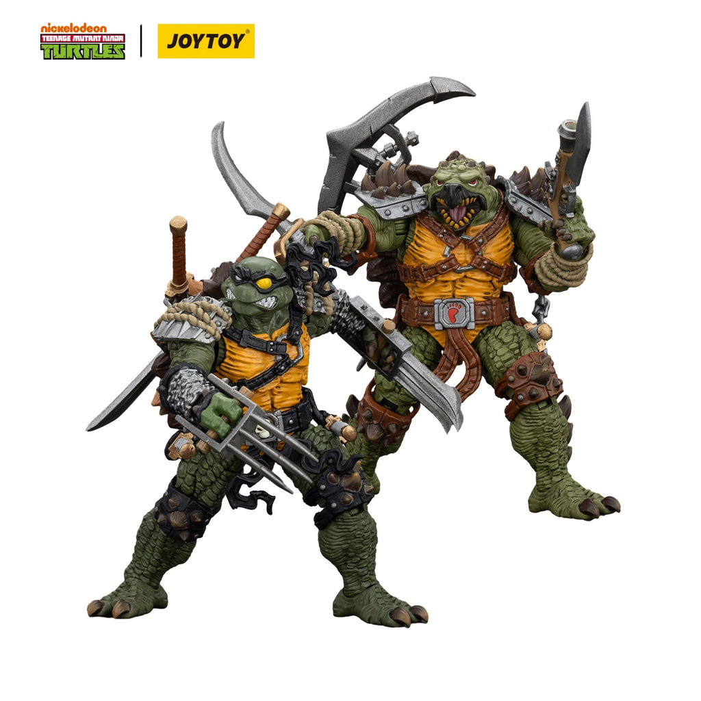 JOYTOY 1/18 Action Figure TMNT Krang Slash Tokka Model Toy Gifts