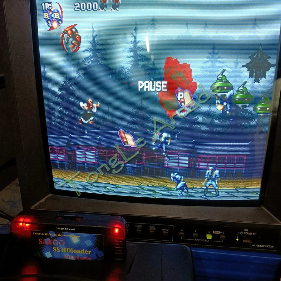 2025 Newest V0.7 SAROO SS HDloader Game Reader Cartridge Card Support SD TF Menory Cards Play Games Without CD for Saturn System